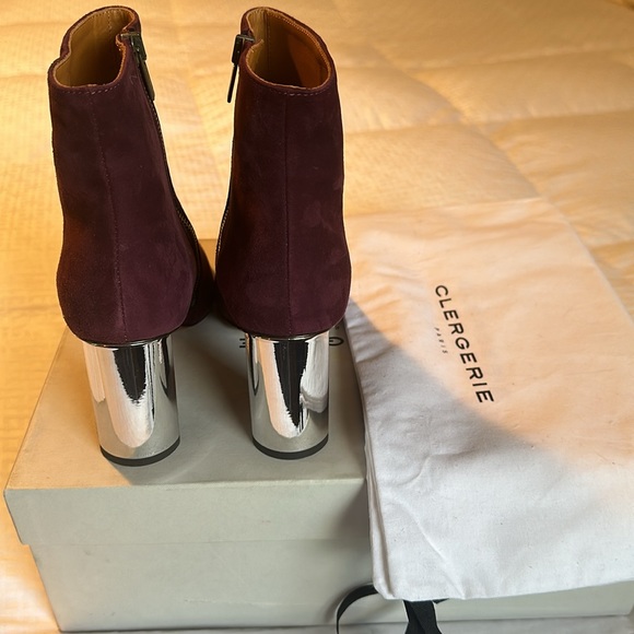 **HOTTEST COLOR** Robert Clergerie Katia Suede Leather Sculptural Heels - Picture 2 of 4